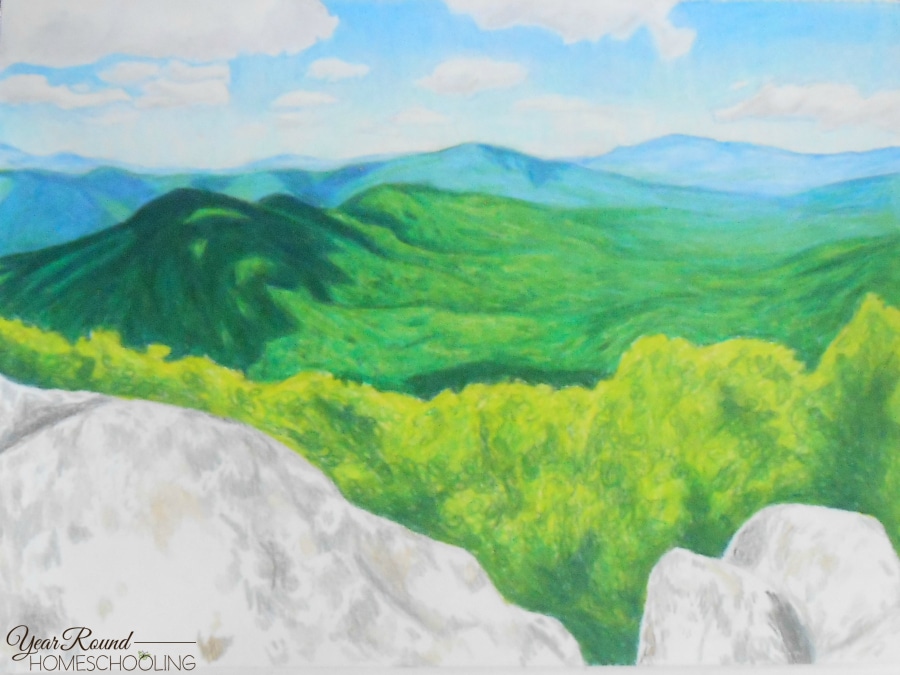 How To Draw Landscapes With Colored Pencils Year Round Homeschooling