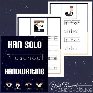 Han Solo Preschool Handwriting Pack