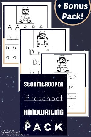 Stormtrooper Preschool Handwriting Pack