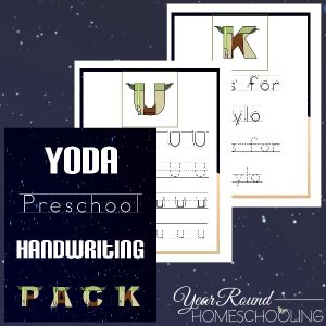Yoda Preschool Handwriting Pack