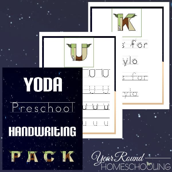 Yoda Preschool Handwriting Pack