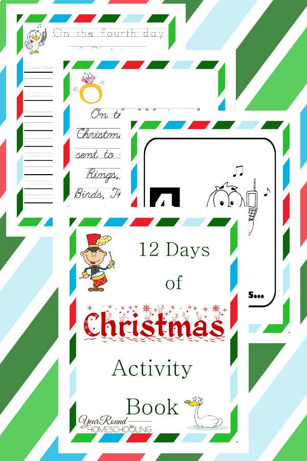 12 days of Christmas activity book, 12 days of Christmas activity, 12 days of Christmas, Christmas Activity Book, Christmas Activity