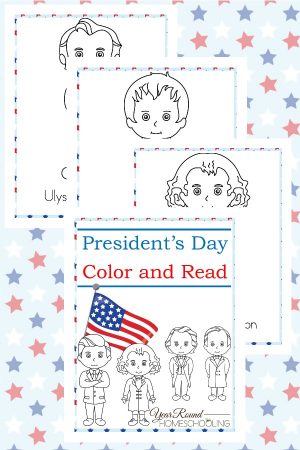 President’s Day Color and Read Pack