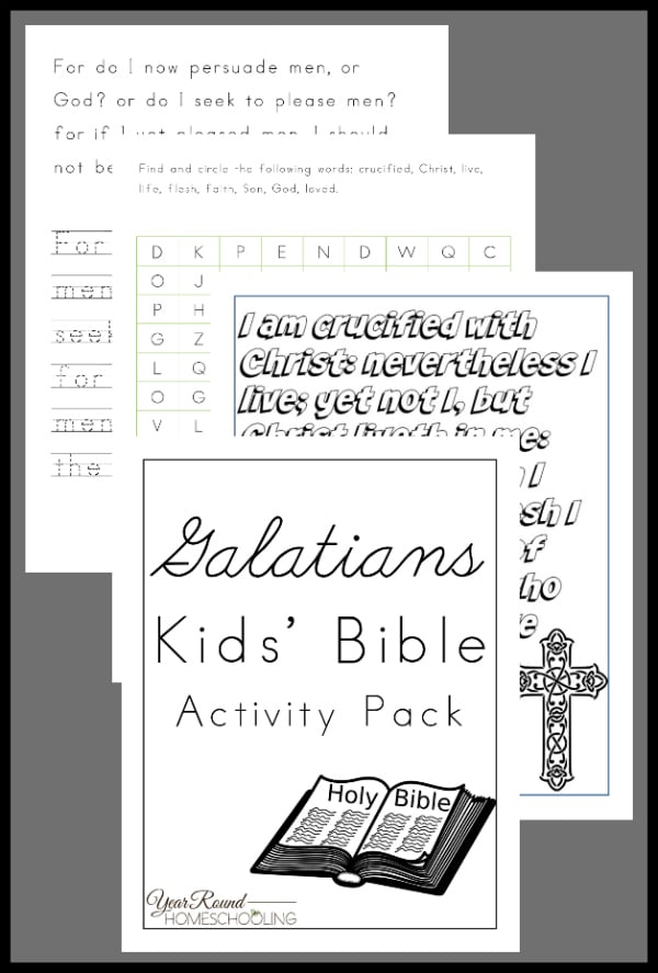 Galatians Activity Pack for Kids, Galatians Activity Pack