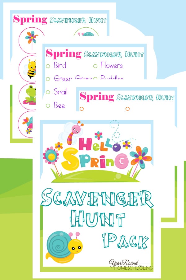 spring scavenger hunt, spring nature hunt, spring scavenger, scavenger hunt