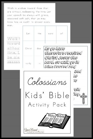 Colossians Kids’ Bible Activity Pack