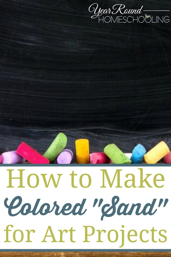 how to make colored sand, colored sand art projects, colored sand art