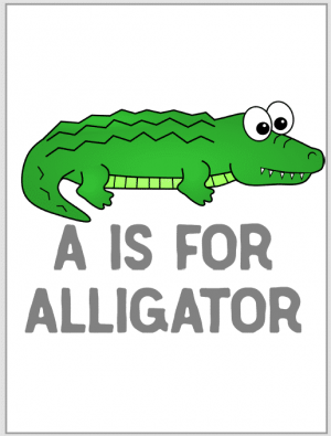 A is for Alligator Activity Pack