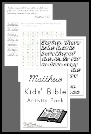 Matthew Kids’ Bible Activity Pack