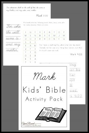 Mark Kids’ Bible Activity Pack