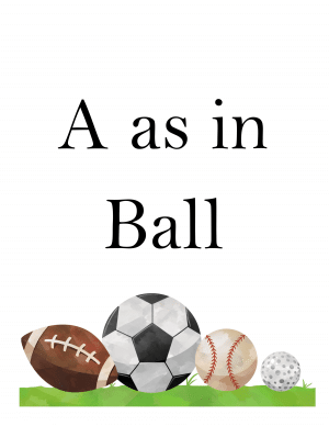A as in Ball Activity Pack