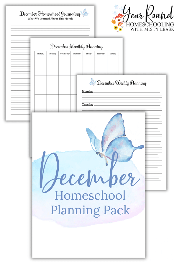 december homeschool planning pack, homeschool planning pack december, december homeschool planning, homeschool planning december