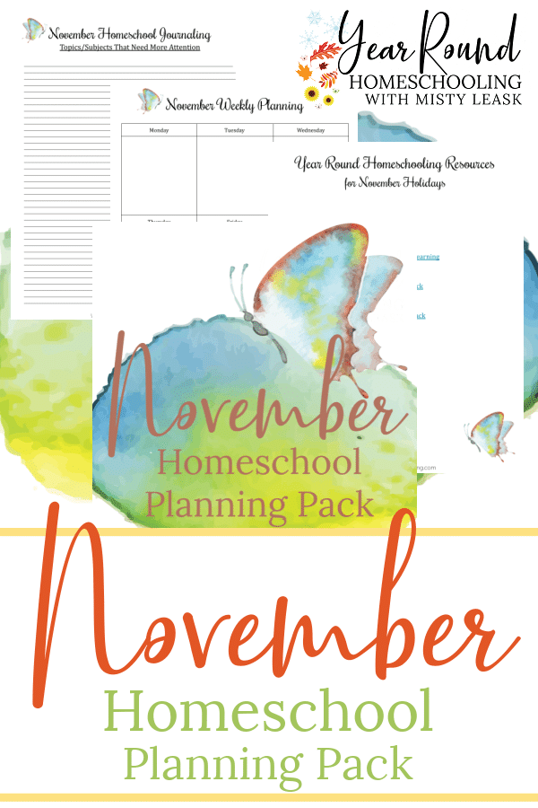 november homeschool planning pack, homeschool planning pack november, november homeschool planning, homeschool planning november
