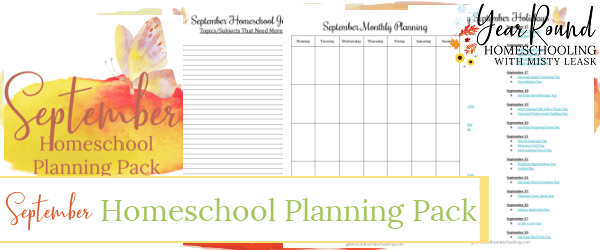 september homeschool planning pack, september homeschool planning, homeschool planning september