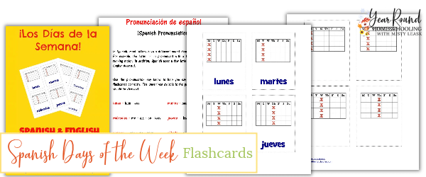 spanish days of the week flashcards, flashcards spanish days of the week, spanish days of the week printable flashcards, printable flashcards spanish days of the week