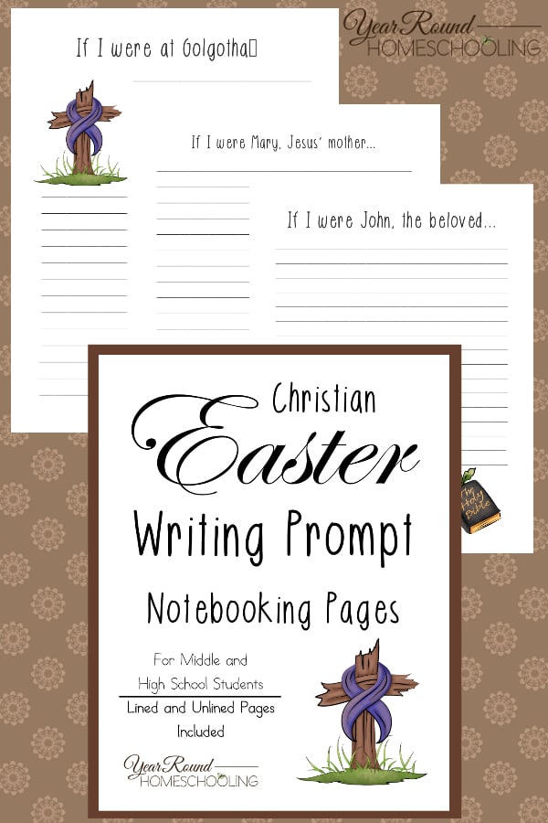 Christian Easter Writing Prompt Notebooking Pages