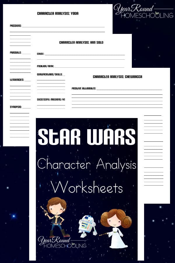 star wars character analysis, star wars character sketch, star wars character writing activity, star wars