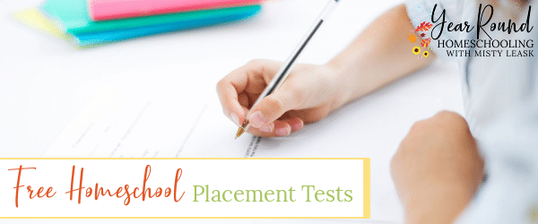 free homeschool placement tests, free placement tests, homeschool placement tests, placement tests