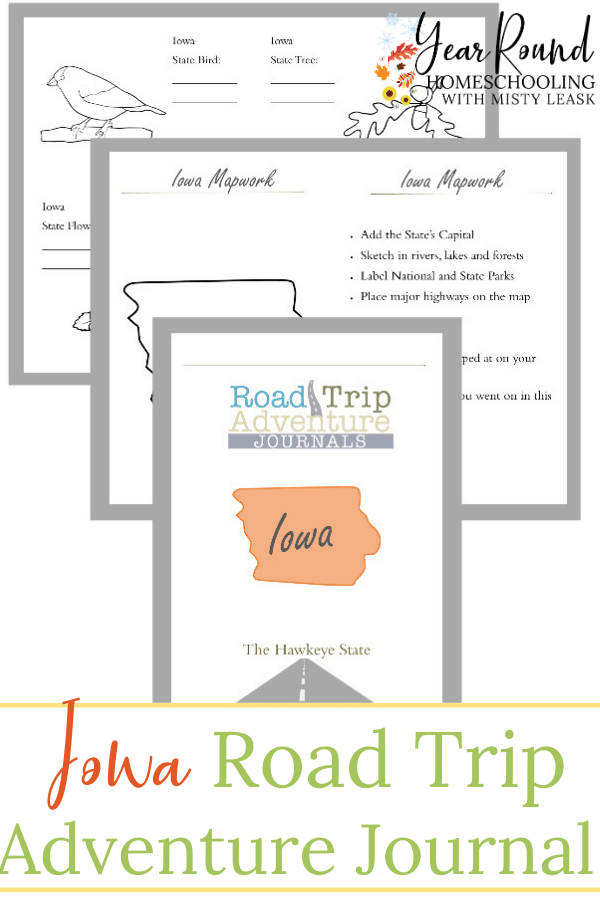 iowa road trip, iowa road trip journal, iowa road trip adventure journal