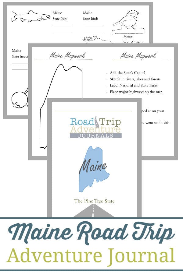 maine road trip, maine road trip journal, maine road trip adventure journal