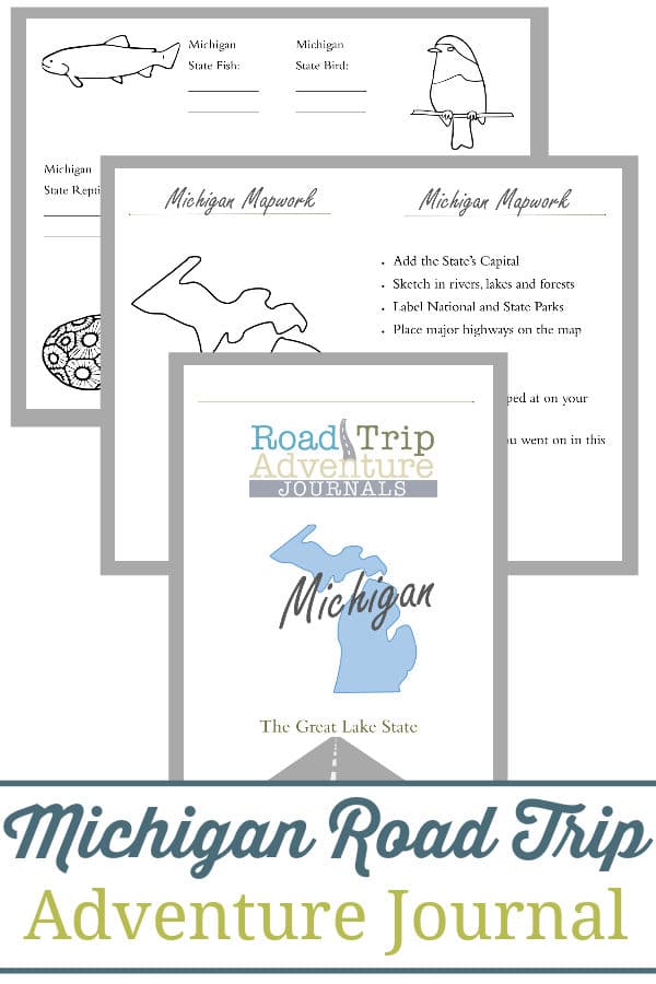 michigan road trip, michigan road trip journal, michigan road trip adventure journal