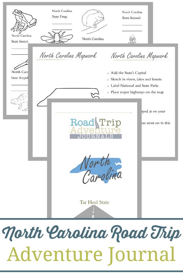 north carolina road trip, north carolina road trip journal, north carolina road trip adventure journal