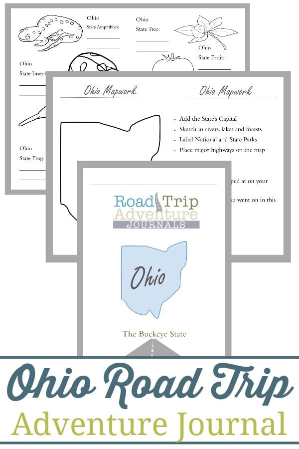 ohio road trip, ohio road trip journal, ohio road trip adventure journal