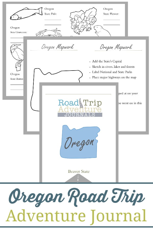 oregon road trip, oregon road trip journal, oregon road trip adventure journal