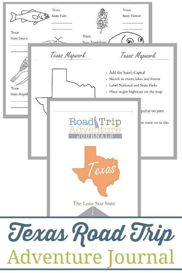 texas road trip, texas road trip journal, texas road trip adventure journal