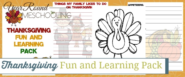 thanksgiving fun and learning, thanksgiving fun pack, thanksgiving learning pack, thanksgiving activity pack