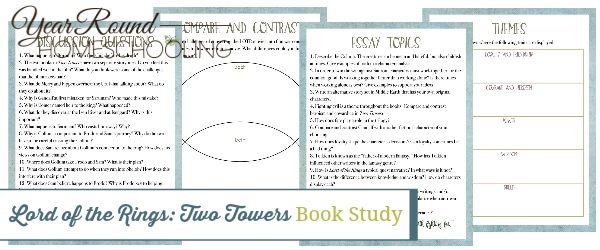 two towers book study, two towers book, Lord of the Rings book study, Lord of the Rings book