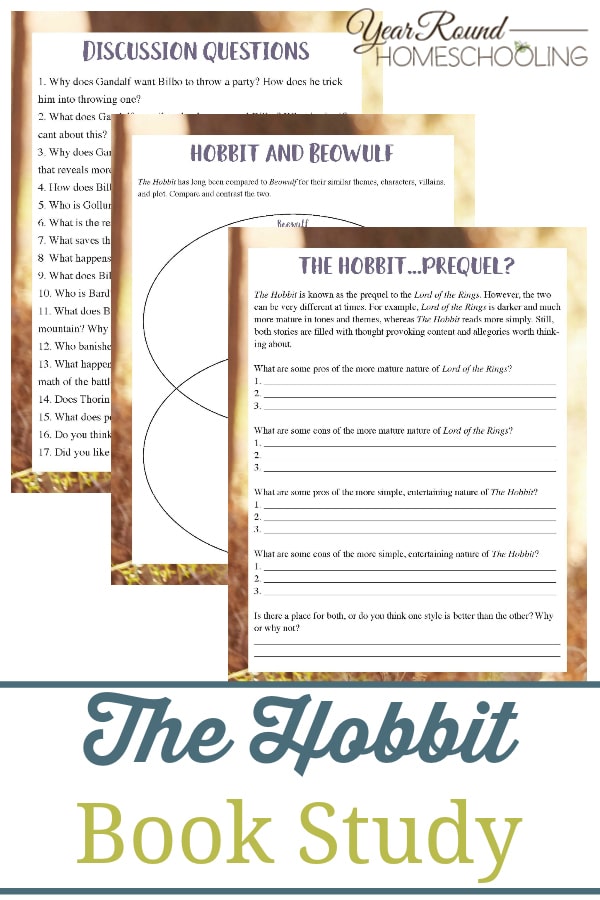 the hobbit book study, hobbit book study, the hobbit