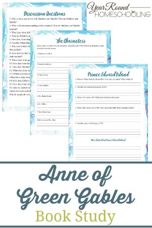 Anne of Avonlea Book Study Pack