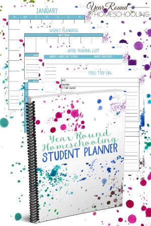 Year Round Homeschooling Student Planner