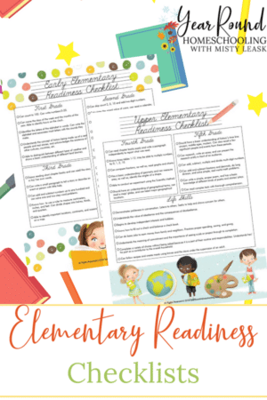 Upper Elementary Readiness Checklist