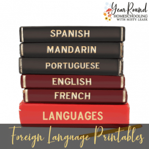 Foreign Language Printables