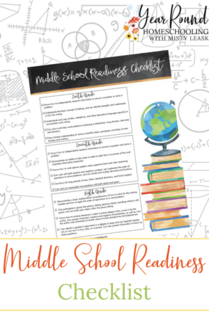 Middle School Readiness Checklist