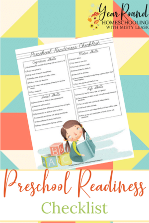 Preschool Readiness Checklist