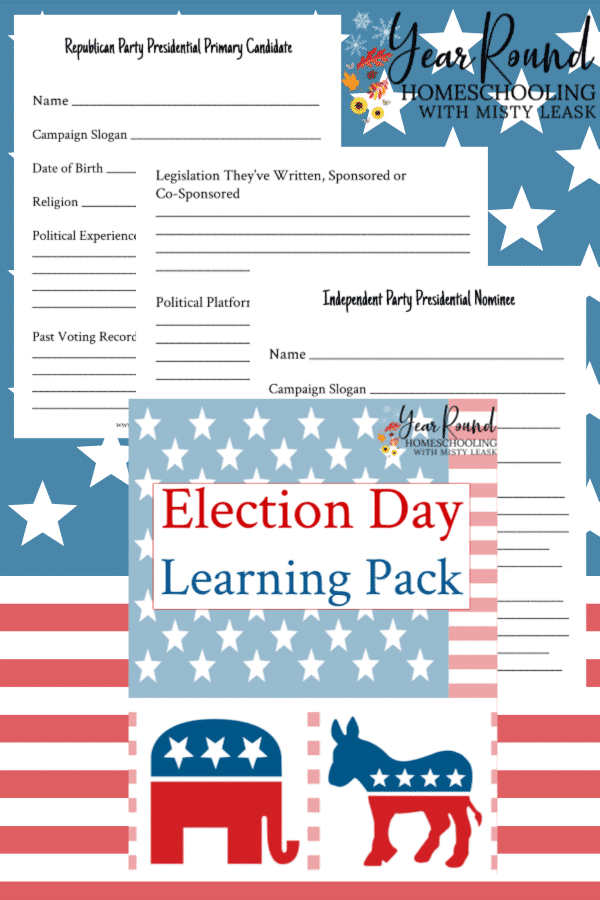 election day, election day learning, election day activity, election day activities, election day learning pack