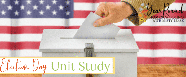 election day unit study, election day study, election day history, history of election day, election day lesson