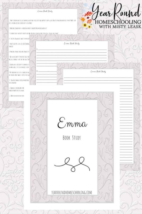 emma book study, emma study, jane austen study