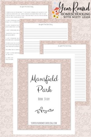 Mansfield Park Book Study Pack