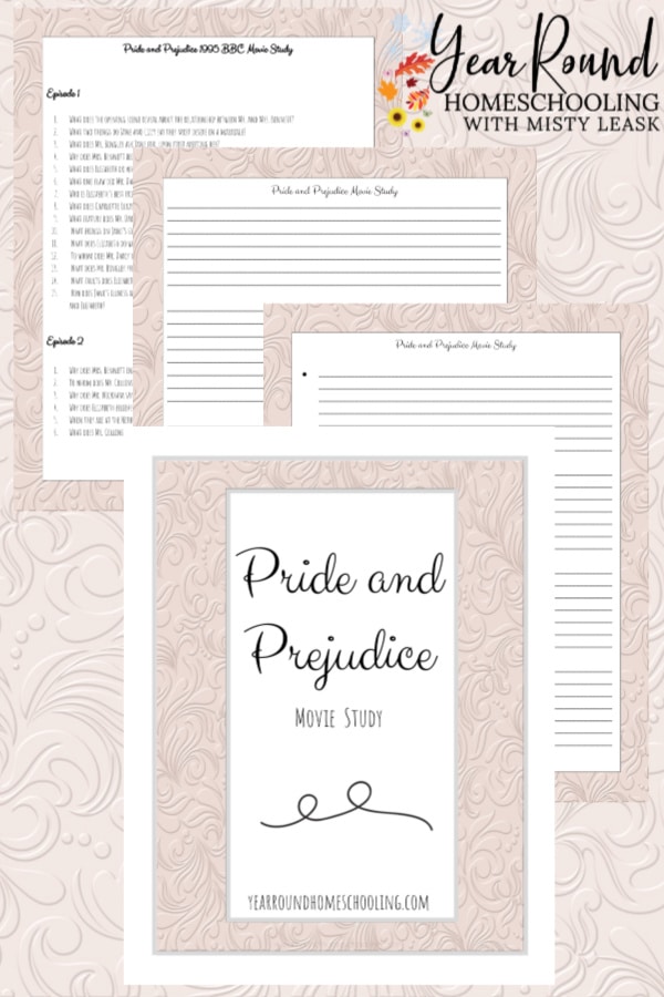 pride and prejudice movie study, pride and prejudice study, jane austen movie study