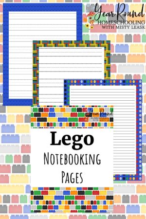 Lego Notebooking Pages Pack