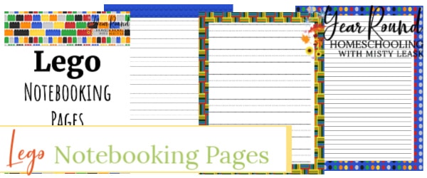 lego notebooking pages, lego notebooking, lego penmanship pages, lego penmanship