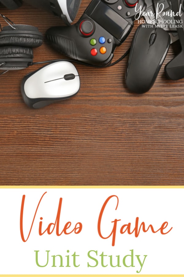 video game unit study ideas, video game unit study, video game unit