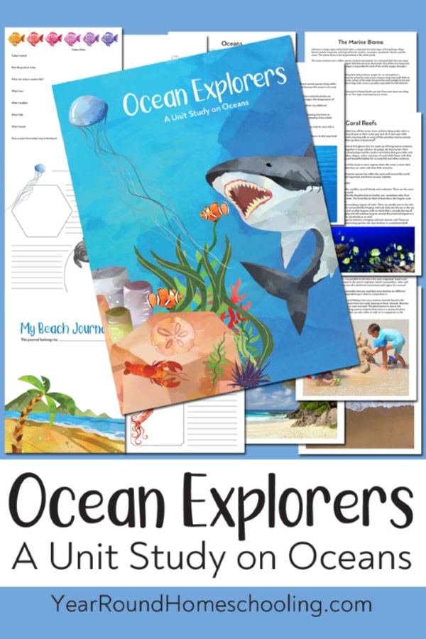 ocean unit study, oceans unit study, unit study ocean, ocean lesson, lessons on the ocean