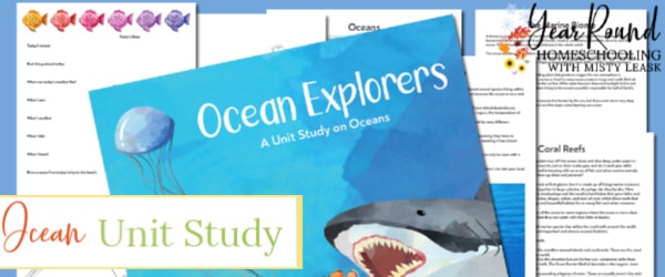 ocean unit study, oceans unit study, unit study ocean, ocean lesson, lessons on the ocean