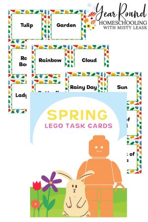 Spring Lego Task Cards Pack