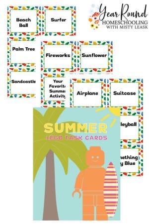 Summer Lego Task Cards Pack